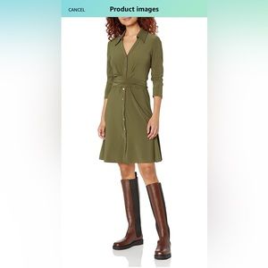 Tommy Hilfiger Women's Jersey Fit and Flare Midi Dress